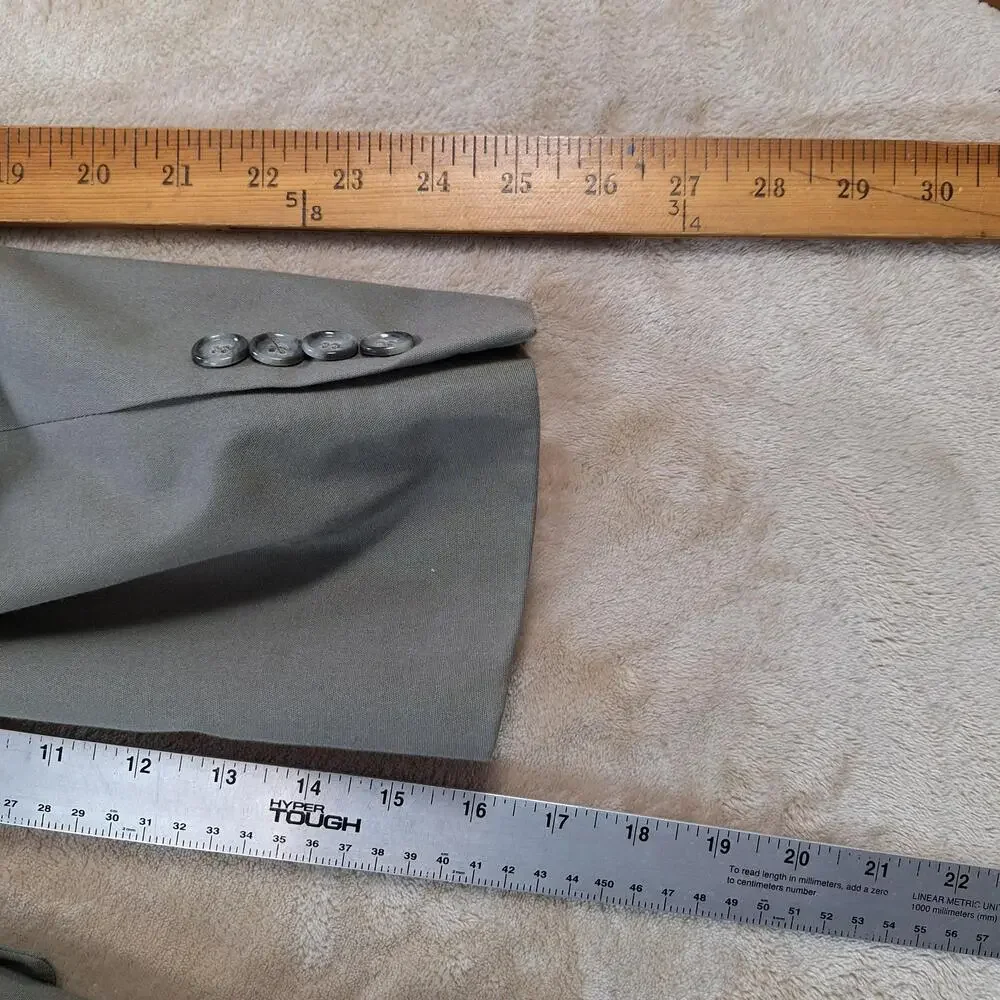 Jos A Bank Sport Coat Mens 46 Long Green Solid Single Vent 2 Button Jacket